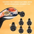 thumbnail image 6 of FINGER TEN Golf Club Head Covers Woods Driver Fairway Hybrid 3/4/5 Set, Headcovers Men 1 3 5 7 X Interchangeable Number Tag, Fit All Wood Clubs, 6 of 7