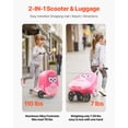 thumbnail image 4 of VEVOR Ride-on Luggage 20-inch Kids Scooter Suitcase with Flash Wheels Pink, 4 of 9