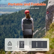 SAGEPEAK Solar Panel 30W Solar Panel Charger with USB and TYPE-C Port Foldable Battery Charger Portable IP65 Waterproof for Phones, Camera, Hiking, Backpacking, Camping, Outdoor