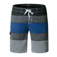 thumbnail image 1 of Puntoco Pantalones Cortos Para Niños Transpirables A La Moda Europeos Y Americanos Para Hombres Estilo Suelto Venta Caliente Nuevo Azul L, Pantalones Cortos Hombre, 1 of 2