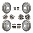 thumbnail image 1 of Transit Auto Front Rear Wheel Hub Bearings Assembly Coated Disc Brake Rotors and Semi-Metallic Pads Kit (10Pc) for Car 2007-2015 Mazda CX-9 FWD - Left Right Side (Driver Passenger) KBB-108199, 1 of 10