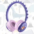 thumbnail image 3 of Lindos Auriculares de Dinosaurio para Niños en La Oreja, Livianos, con Conector de 3,5 Mm, Micrófono Incorporado, Auricular Estéreo Portátil para Niño púrpura Sunnimix auriculares para niños, 3 of 8
