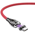 thumbnail image 2 of Cable de carga Essager Cable de carga rápida tipo c Cable de sincronización de datos trenzado de aleación de zinc 5A, rojo, 1 m Inevent EL5298-02, 2 of 7