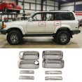 thumbnail image 1 of Pour Land Cruiser LC80 FJ80 1990-1997 Poignée Extérieure Chromée Garniture de Bol, 1 of 4