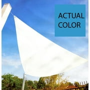 11.75' Bright Sky Blue Triangular Outdoor Patio Sun Shade Tarp
