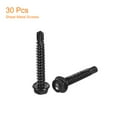thumbnail image 3 of Uxcell 30Pack #8 x 1-1/4" Hex Washer Head Self Tapping Screws Sheet Metal Screws, 3 of 5