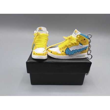 Air Jordan 3D Mini Sneaker Keychain, Basketball Sneaker Collectible A Pair With Box