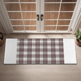 thumbnail image 2 of Brown and White Checkerboard Checkered Pattern Door Rugs,Washable Non Slip Door Mats Indoor,Decorative Door Mats,Entry Mat Indoor for Entrance,Bedroom,Kitchen,Bathroom,16"x47", 2 of 6