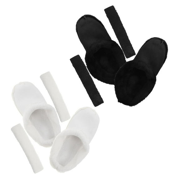 LOLIPPYY 2 Pairs Removable Winter Shoe Inserts Fleece Lined Cozy Clog Liners for Comfort