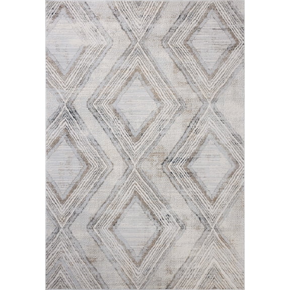 Loloi Hollis Mist / Natural 5'-3" x 7'-6" Area Rug