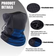 thumbnail image 5 of 2 Pack Ski Mask Half Face Cover Neck Warmer Balaclava for Men and Women Blue, 5 of 6