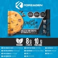 thumbnail image 4 of Forzagen | Galleta Vegana Alta en Prote&iacute;na | 70g por Porci&oacute;n | Sabor Chispas de Chocolate | Snack Vegano| Pack (12 Unidades), 4 of 6
