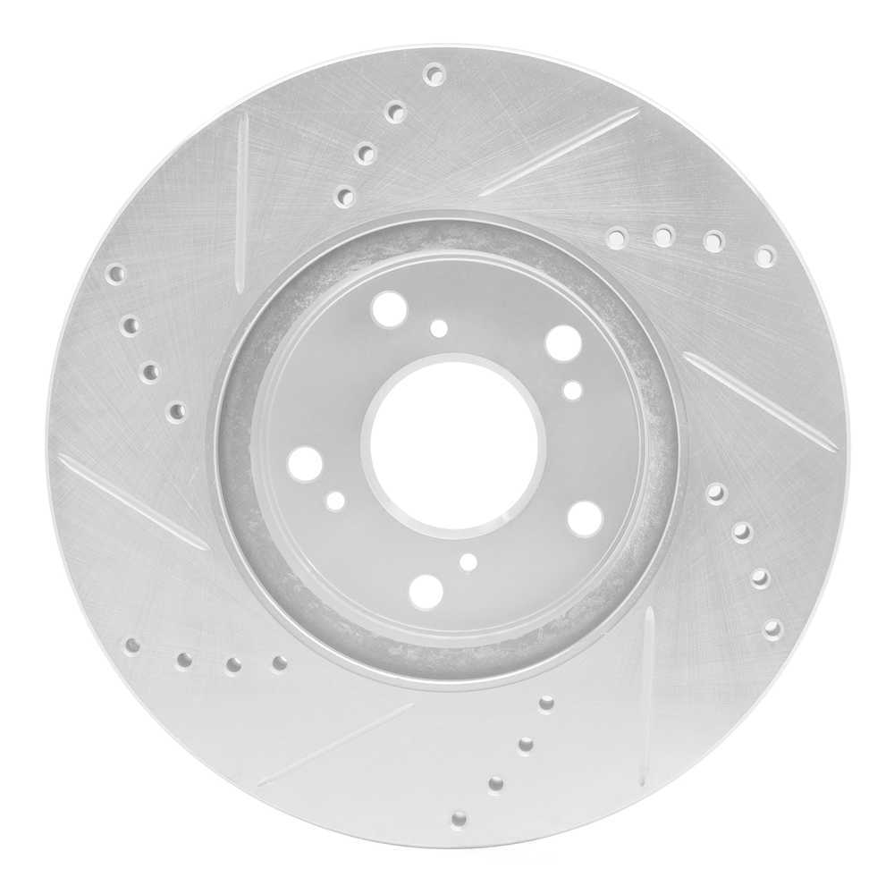 Dynamic Friction Company 631-59037R DFC Brake Rotor - Drilled And Slotted - Silver