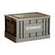 thumbnail image 2 of Caja grande plegable para guardar ropa | Contenedor organizador de plástico | Beige Negro Verde Gris | Impermeable, resistente, apilable | 43x28,5x24,5cm | Armario para el armario del hogar y, 2 of 8