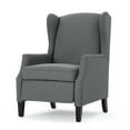 thumbnail image 2 of GDF Studio Weyland Contemporary Wingback Fabric Recliner, Charcoal, 2 of 6