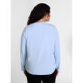 thumbnail image 3 of Terra & Sky Women's Plus Size V Neck Tee with Long Sleeves, Size 0X-5X, 3 of 5
