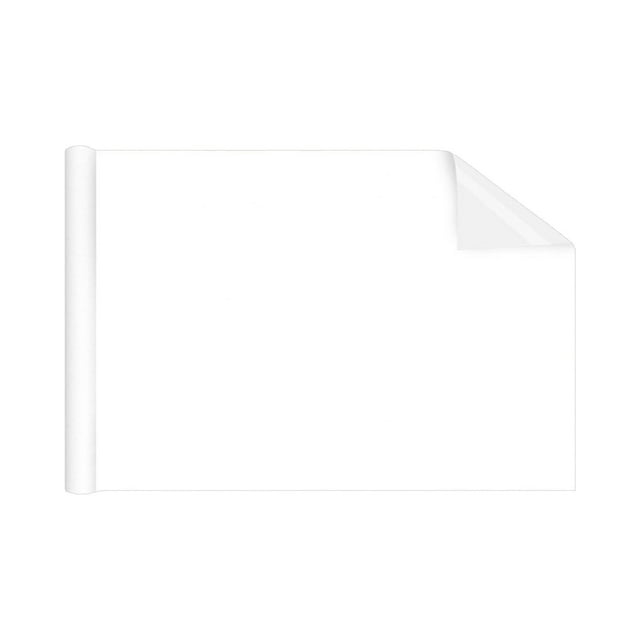 Autocollant Tableau Blanc Effaçable à Sec Papier Peint Pelable 1 Rouleau Effaçable Sans Dommage 60cmx5m Blanc