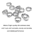 thumbnail image 2 of "munirater 1"" Stainless Steel Clamp Cinch Ring Crimp Pinch Fitting Tubing NEW 50pcs", 2 of 5