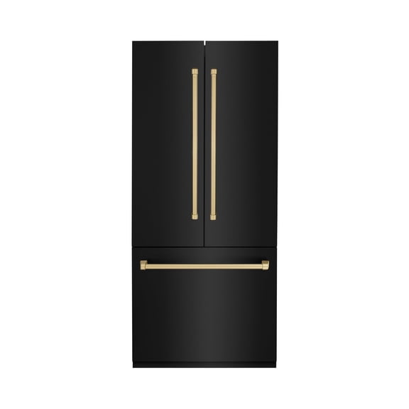 ZLINE KITCHEN AND BATH RBIVZBS36CB french door built in refrigerator