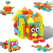 PicassoTiles Hedgehog Building Blocks Set for Kids – 120PCS STEM Construction Building Blocks Educational Toy Set
