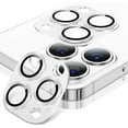 thumbnail image 1 of [2 Pack] Compatible avec iPhone 14 Pro Max / iPhone 14 Pro Protecteur d'Objectif, (iPhone 14 Pro/ 14 Pro Max, Alliage d'Argent), 1 of 5