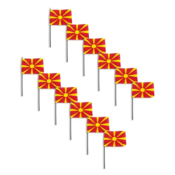 Macedonia flag 4 x 6 inch - 12 PK