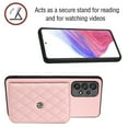 thumbnail image 3 of Envelope Design for Samsung A23 4G Case RFID Blocking Wallet Card Holder Leather PU Flip Cover Folio Lanyard Crossbody Strap Women Girl Magnetic Clasp Kickstand for Samsung Galaxy A23 4G, Pink, 3 of 10