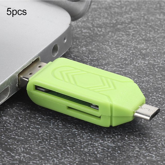 Computer 5Pcs USB2.0 Mobile Phone Computer Dual Use for OTG Card Reader Support for