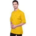 thumbnail image 2 of WARRIOR POINT men's chef coat half sleeve PolyCotton slim fit chef coat size-(S-6XL), 2 of 7