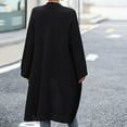 thumbnail image 5 of Sakmal Women Cardigan Sweater Knitted Open Front Tunic Lightweight Cardigan Long Black Sweater Top with Pockets, 5 of 9