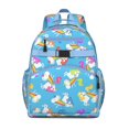 thumbnail image 1 of Cute Cartoon Unicorn Backpack Rainbow Fantasy Theme with Magical Galaxy Print for s and Students, 1 of 6