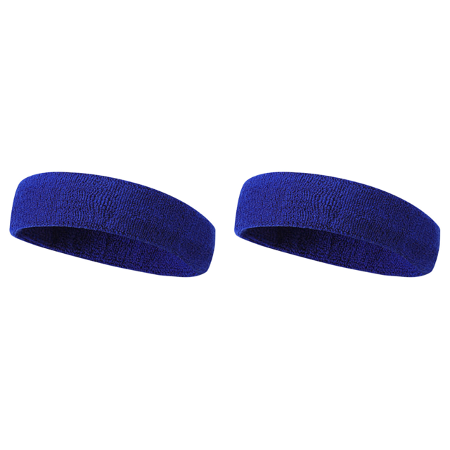 Banda deportiva absorbente de humedad para hombre y mujer (azul)