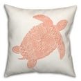 thumbnail image 2 of Creative Products Patterned Sea Turtle Coral 18x18 Spun Poly Pillow, 2 of 3