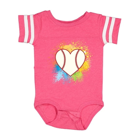 

Inktastic Baseball Sports Heart Girls Baby Bodysuit
