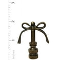 thumbnail image 4 of Royal Designs, Inc. Bow Tie Design Lamp Finial for Lamp Shade, F-5065AB-2, Antique Brass, Pack of 2, 4 of 5