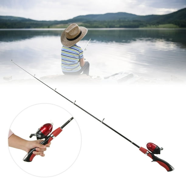 Ymiko Kids Fishing Full Kit, Eva Handle Children's Fishing Pole With Accessories For 10 To 12 Years Old For Outdoor Orange,blue,pink,red Blue