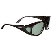 Polar Optics Unisex FO-030 MBLK GRY Fits Over Sunglasses Matte Black