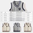 thumbnail image 6 of Enyan Baby Boys Girls Sweater Vest School Uniform V Neck Comfort Knitted Sleeveless Pullover Sweater Vest(Grey,6-7 Years), 6 of 7