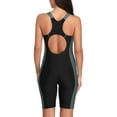 thumbnail image 5 of Charmo Women's Boyleg Swimsuits Racerback Athletic One Piece Bathing Suits Knee Length Bodysuits, 5 of 6