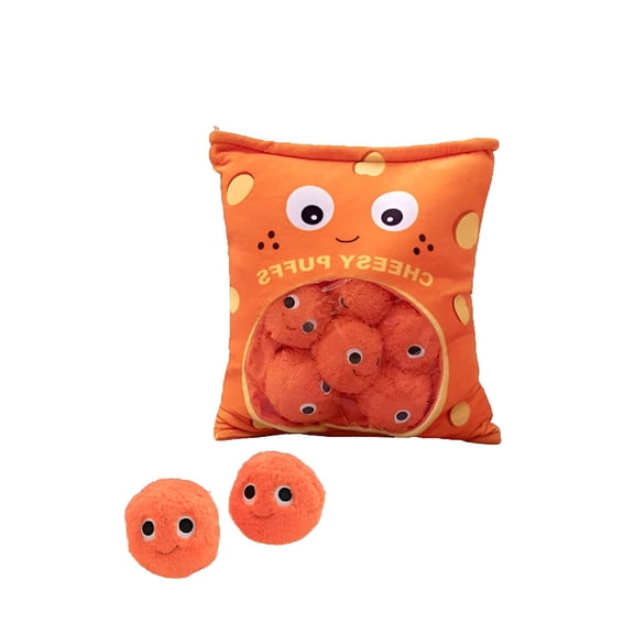 CYFW Cheese Puff Plush Toy, Soft Realistic Stuffed Animal, Cute Plushies For Kids, 18.9in