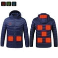 thumbnail image 4 of Heisall Womens Winter Heated Jackets Single Control 8-Zone USB Smart Thermostat Electric Heating Thermal Coats Detachable Hood Long Sleeve Outdoor Thermal Wear, 4 of 5