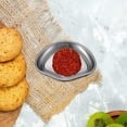 thumbnail image 6 of Fiocias Appetizer Dishes Platter Food Serving Plate Reusable Salad Plate Stainless Steel Fan Shaped, 6 of 9