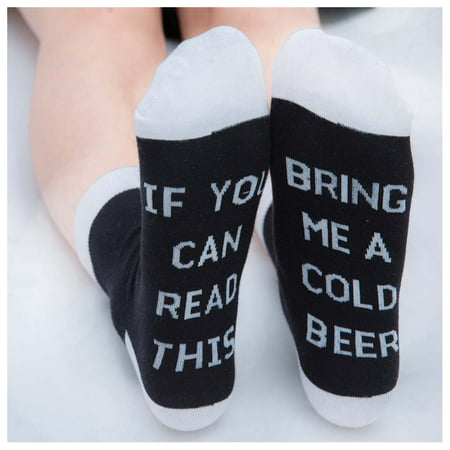 

1 Pair Socks Letters If You Can Read This Breathable Elasticity for Women Men Christmas 10