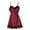 Wine Red, variant on BYHONG Women Lace Lingerie Nightwear Underwear Robe Sleepwear Dress Underwear Red M