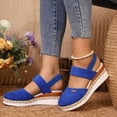 thumbnail image 6 of Womens Platform Sandals Slingback Shoes Closed Toe Sandals for Women Comfortable Walking Shoes, 6 of 8
