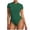 Green, variant on Bodysuits Tops for Women Slim Fit Short Sleeve High Crew Neck Stretch Body Suit Jersey Tshirts Summer (XL, Blue)