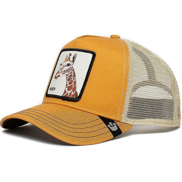 Gorra de béisbol con diseño de animales, gorra de camionero bordada con malla de protección solar