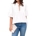 thumbnail image 3 of Top de Mujer con Cuello en V y Mangas Abullonadas, , Talla XXL, 3 of 9