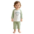 thumbnail image 3 of Duqingm Baby Clothes Toddler Baby Girl Clothes 1T 2T 3T 4T 5T Fall Winter Outfits Contrast Color Long Sleeve Sweatshirt + Pants Sets,160, 3 of 7