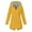 Yellow, variant on UTTOASFAY Coat Women Casual Solid Jacket Outdoor Plus Size Hooded Windproof Loose Coat Yellow 6(M)